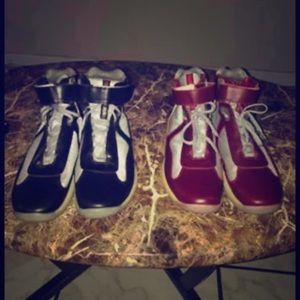 Two pairs of Prada sneakers